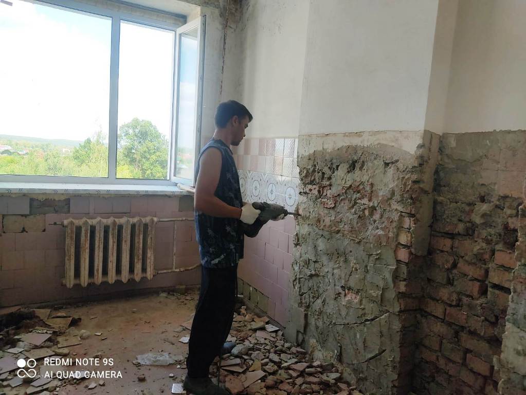 В Белинской районной больнице приступили к внутреннему ремонту