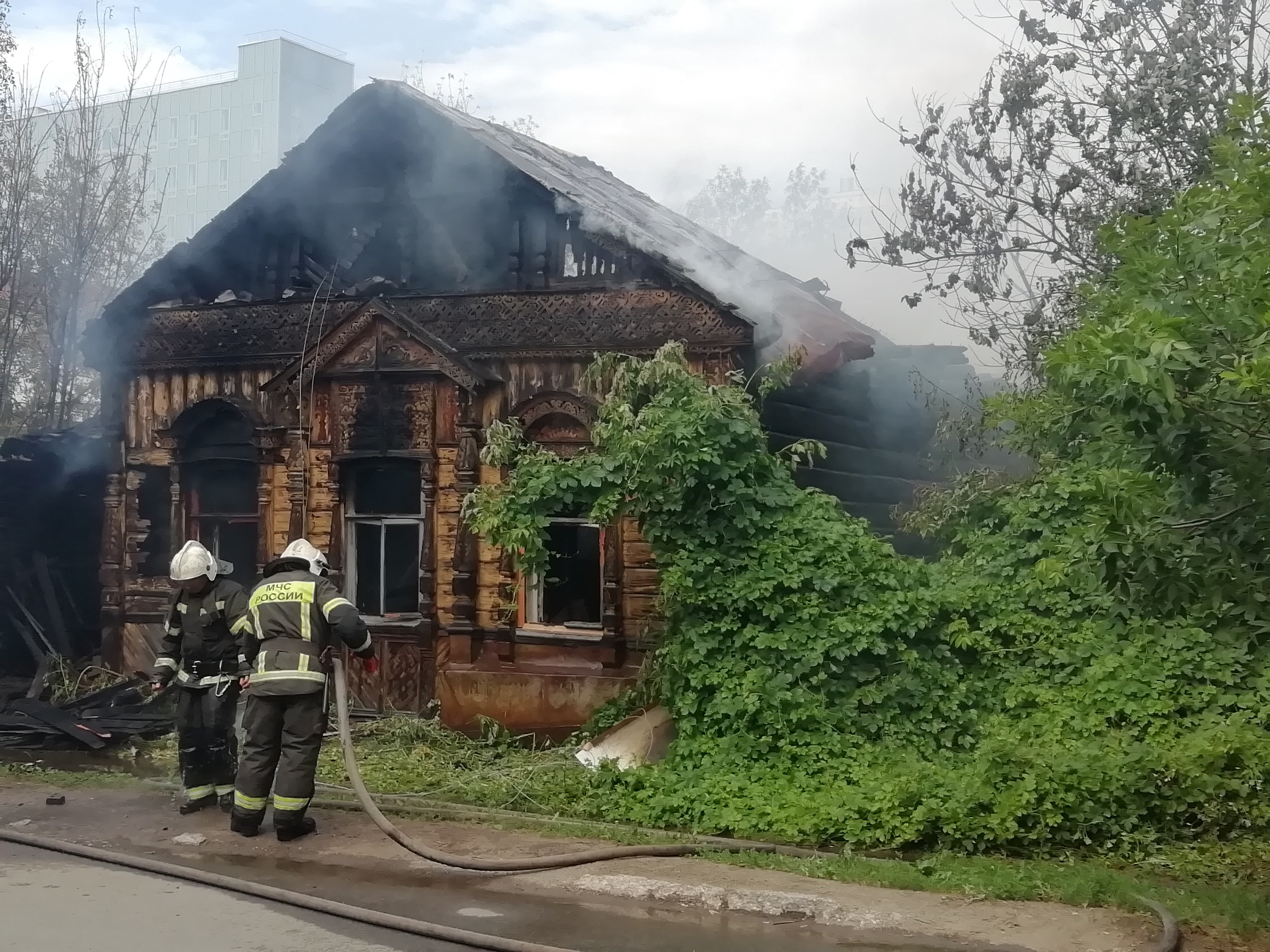 В Пензе после пожара восстановят деревянный дом – памятник архитектуры