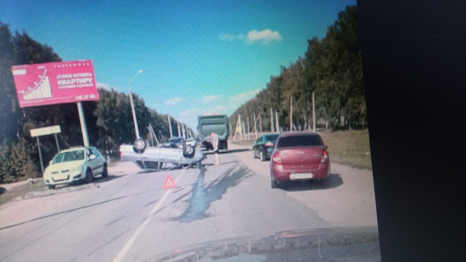 В пензенской Богословке перевернулся автомобиль