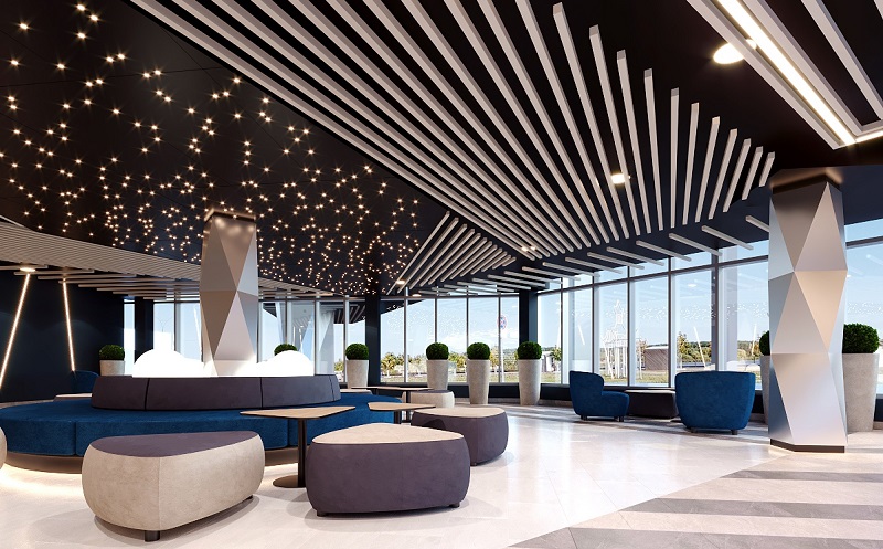 В Спутнике строят жилой комплекс с двухэтажной единой входной зоной