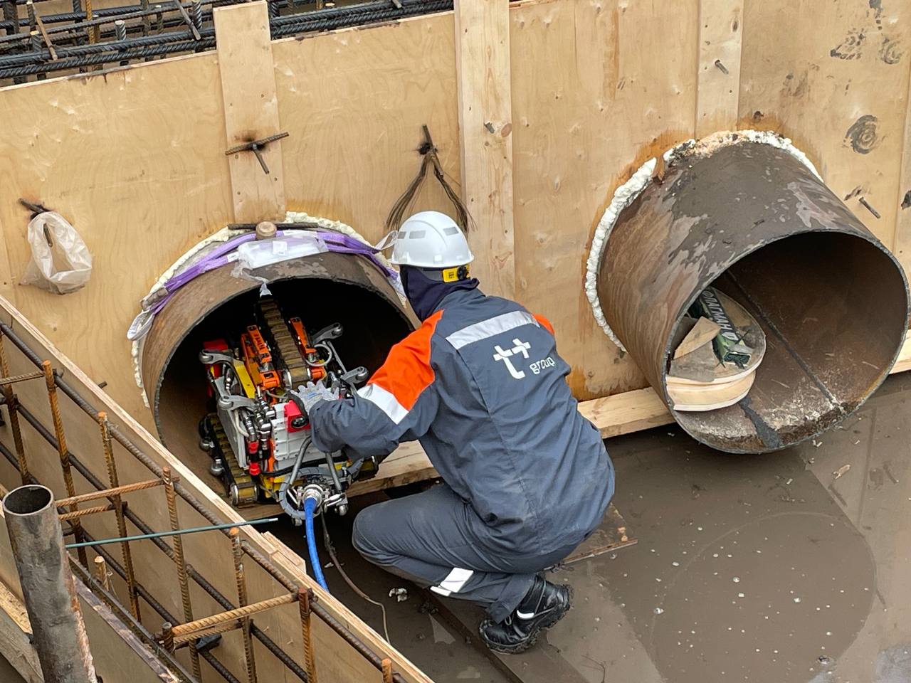 В Пензе провели диагностику теплосетей с помощью робота-дефектоскопа