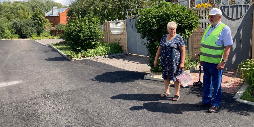 В Пензе проверили качество отремонтированной дороги в микрорайоне Вираж