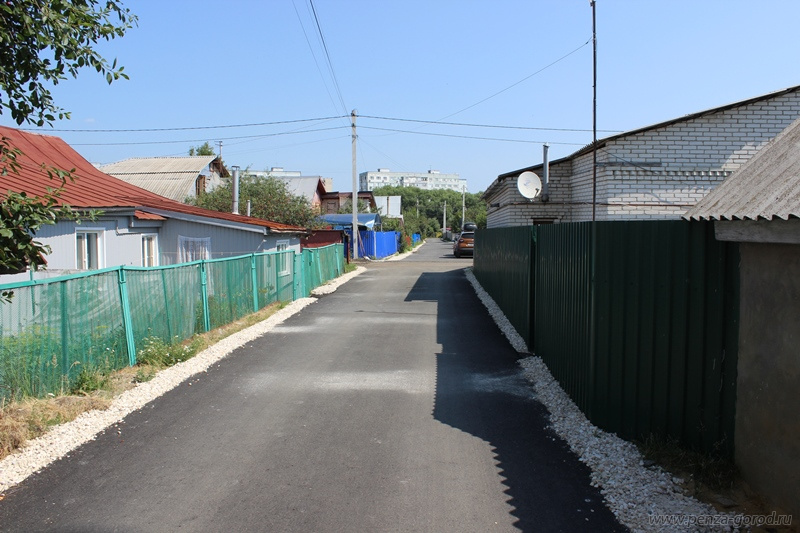 В Пензе отремонтировали дорогу на 4-м Активном проезде в рамках БКД