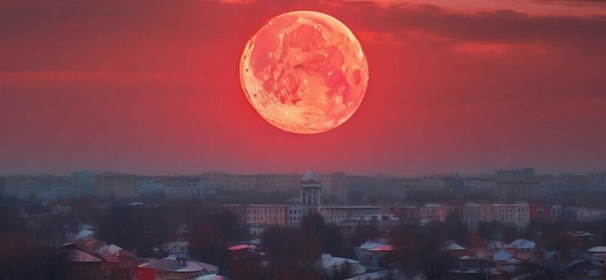 Пензенцы проводили взглядом багровую «осетровую» Луну