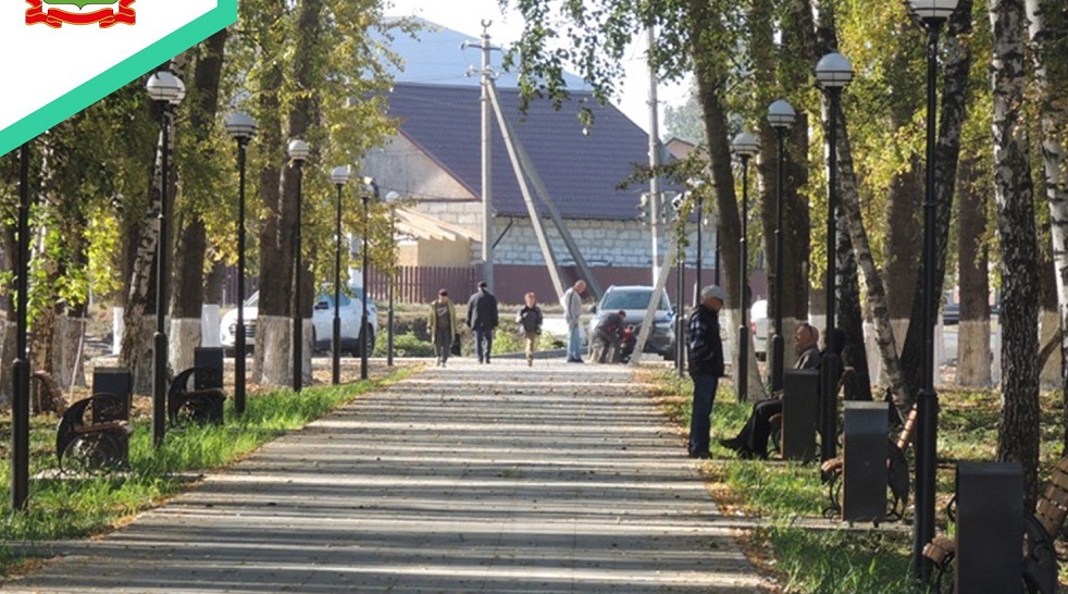 Благоустройство парка в Каменке выполнено на 87%