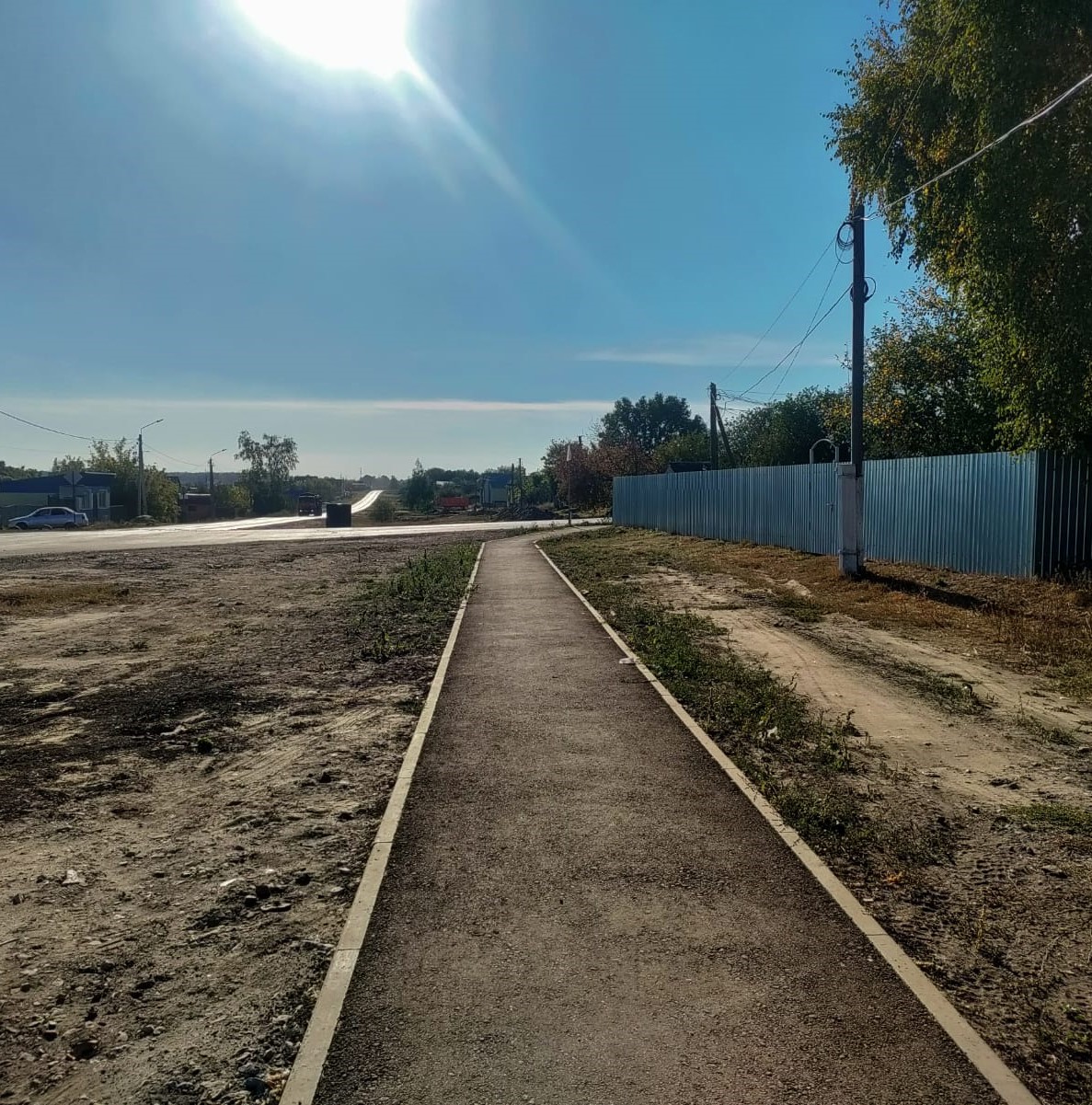 В Земетчино отремонтировали тротуар на улице Ленина