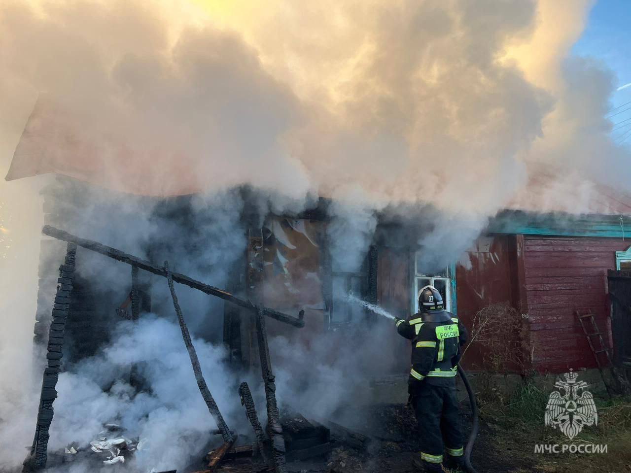 В Нижнеломовском районе в пожаре пострадал 42-летний мужчина