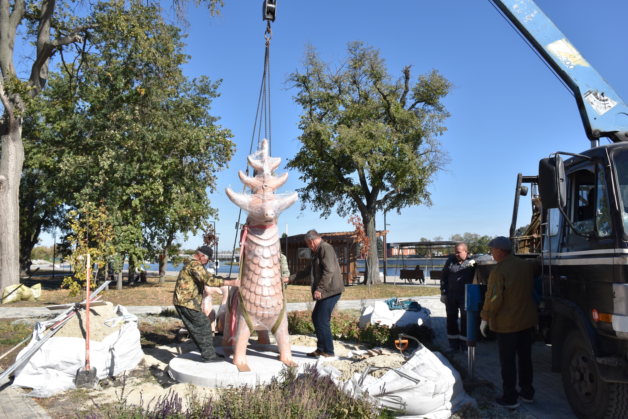 В Пензе установили арт-объект по мотивам абашевской игрушки