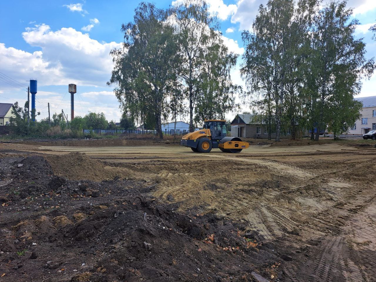 В Земетчино начали благоустраивать сквер на улице Кирова