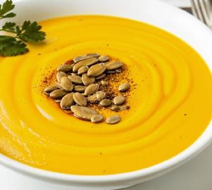 Тыквенный суп с имбирём и кокосовым молоком