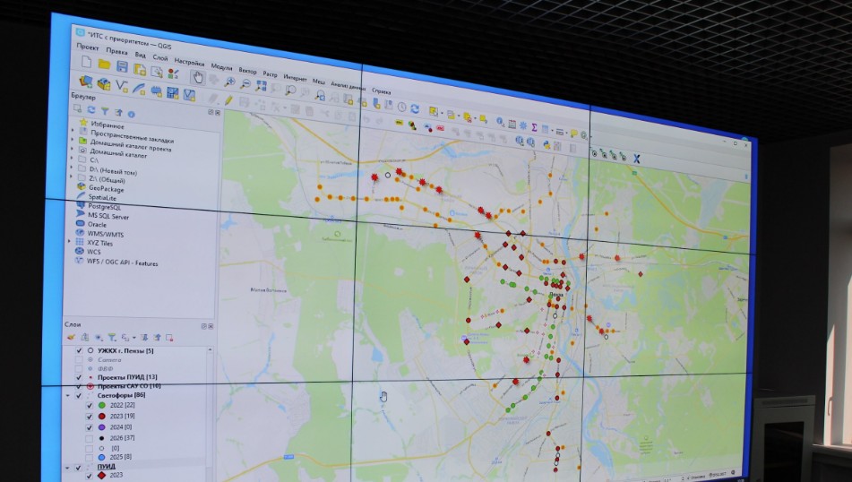 В Пензе следят за интенсивностью движения с помощью «умных» систем
