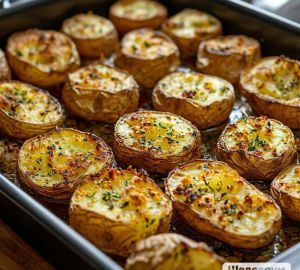 Румяная картошечка, запеченная в духовке с сыром