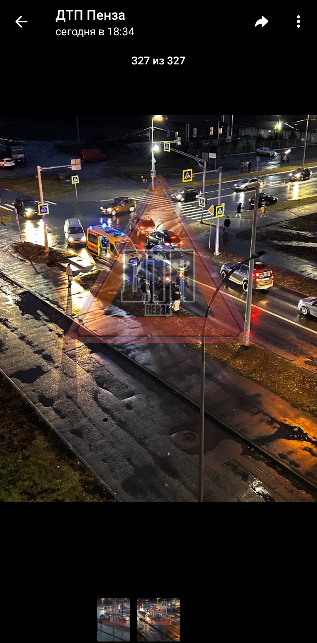 Пензенцы рассказали о сбитых на улице Антонова матери с ребенком