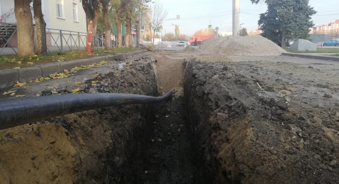 Улицу Славы в Пензе перекрыли на время замены сетей водоснабжения