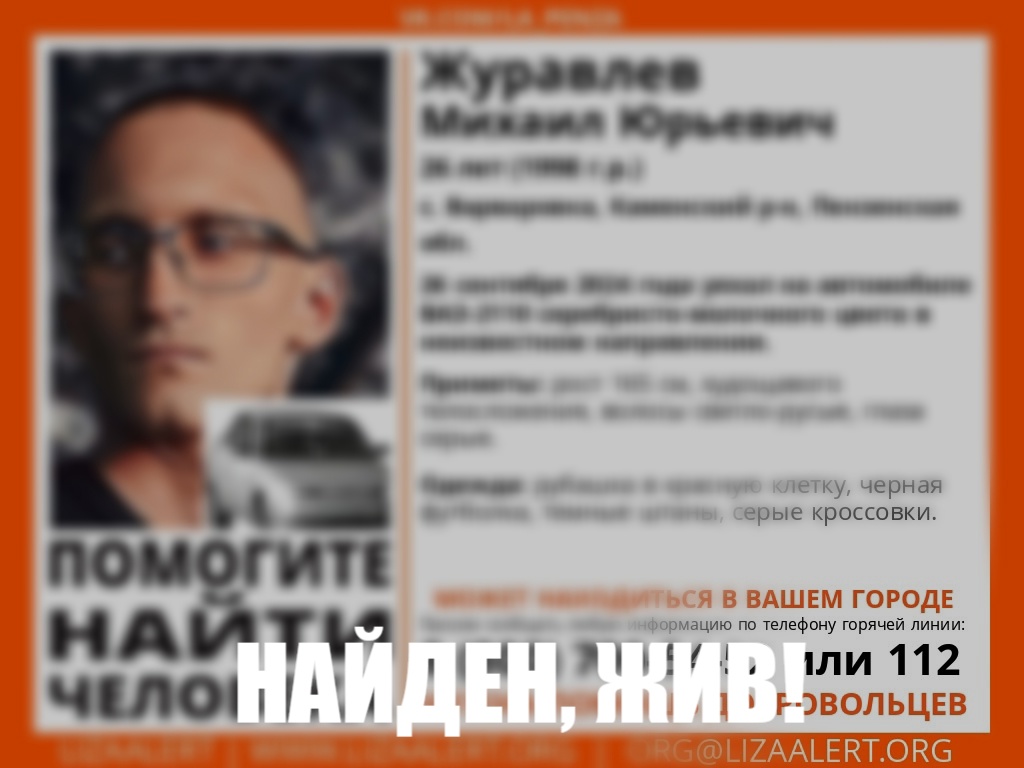 В Пензенской области нашли пропавшего на серебристой «десятке» мужчину