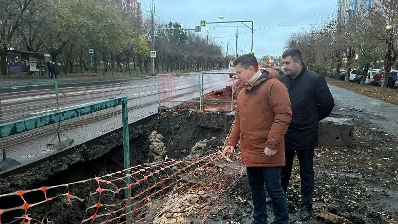 В Пензе в местах проведения земляных работ отсутствуют защитные ограждения