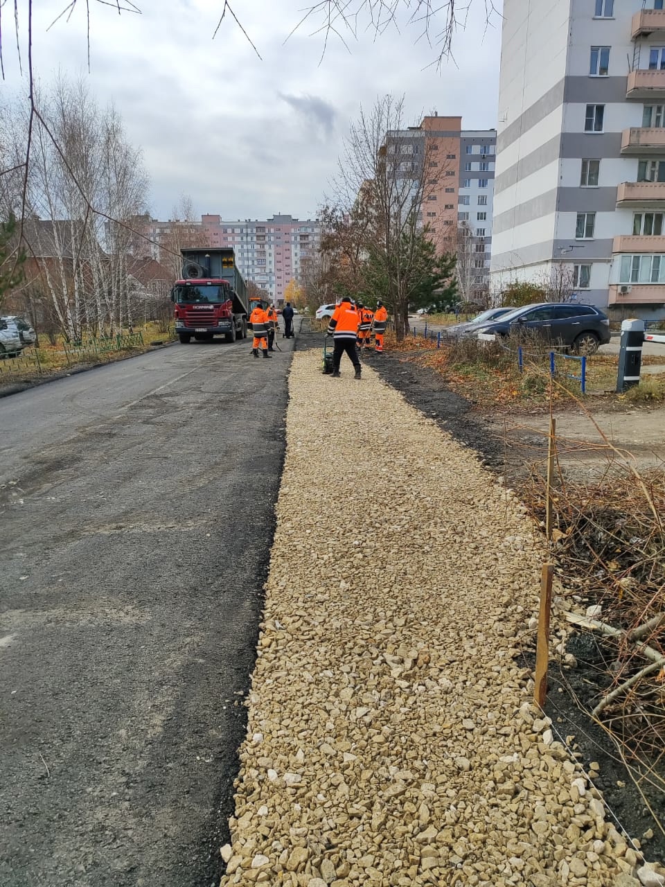 В Пензе провели ремонт дороги между Озерной и Терновского