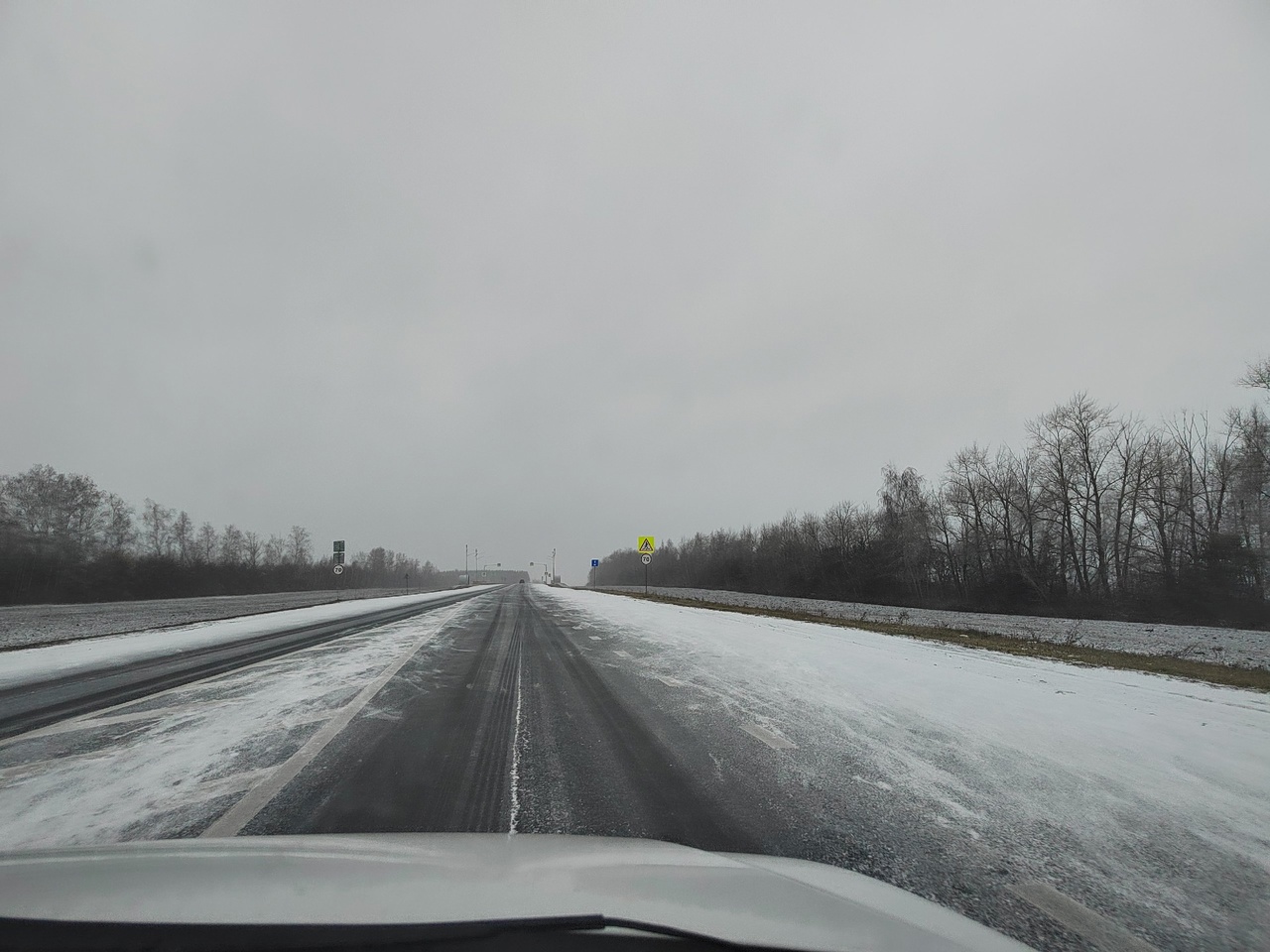 Водители жалуются на неочищенную трассу Пенза – Тамбов