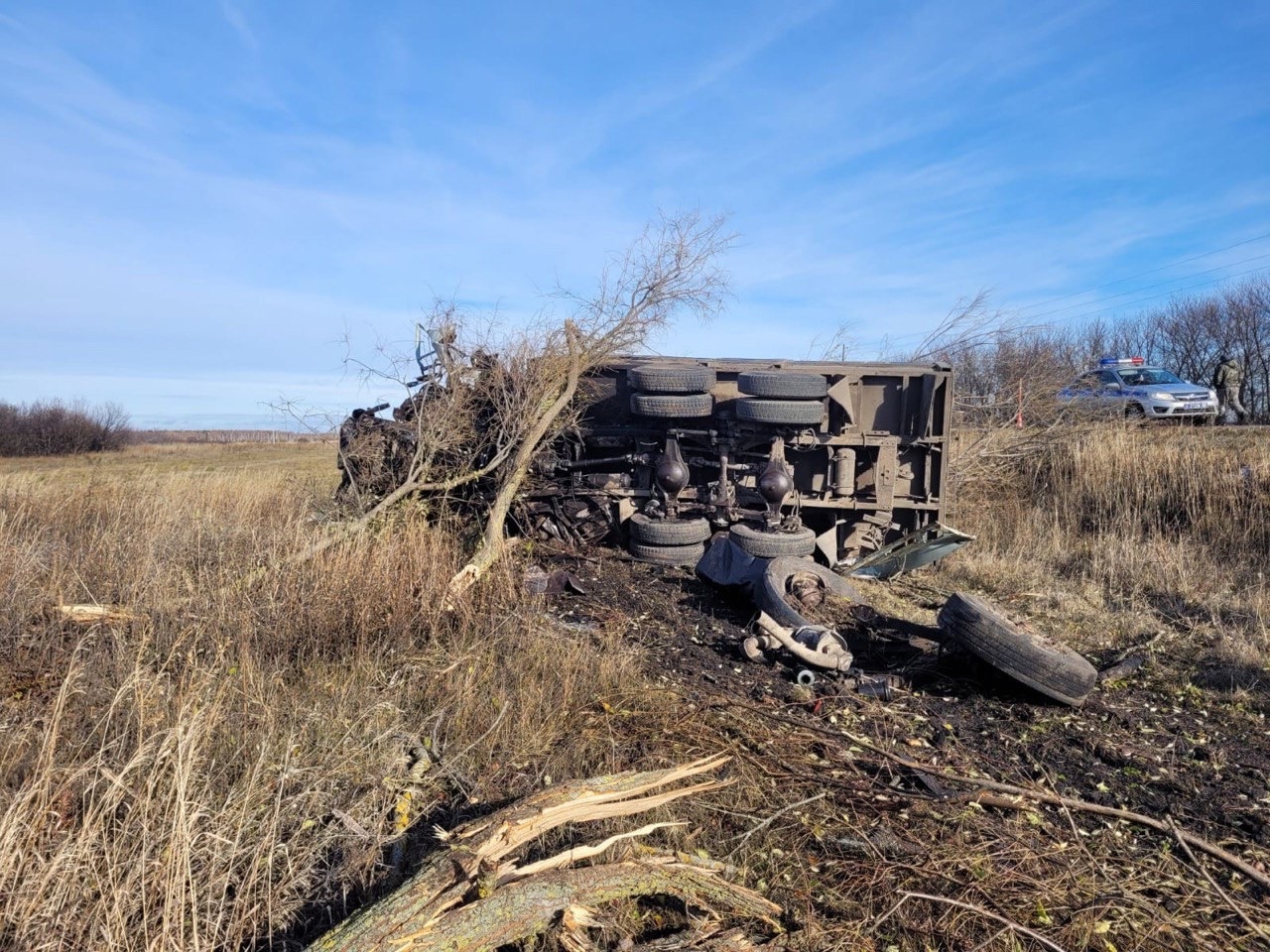 В Камешкирском районе перевернулся «Камаз», водитель погиб