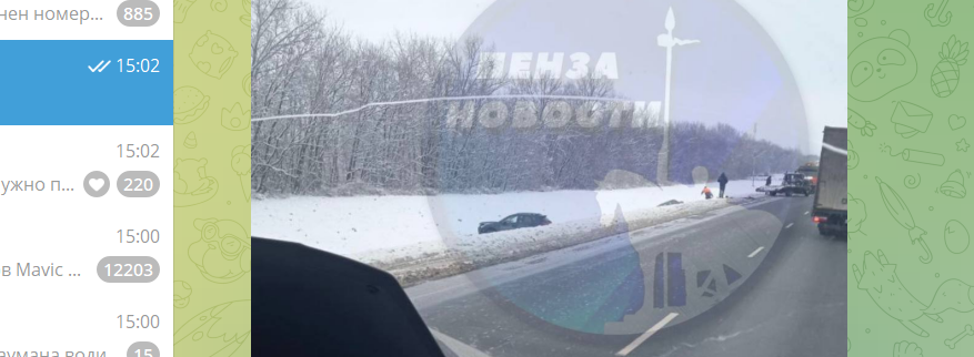 Под Пензой лоб в лоб столкнулись две легковушки