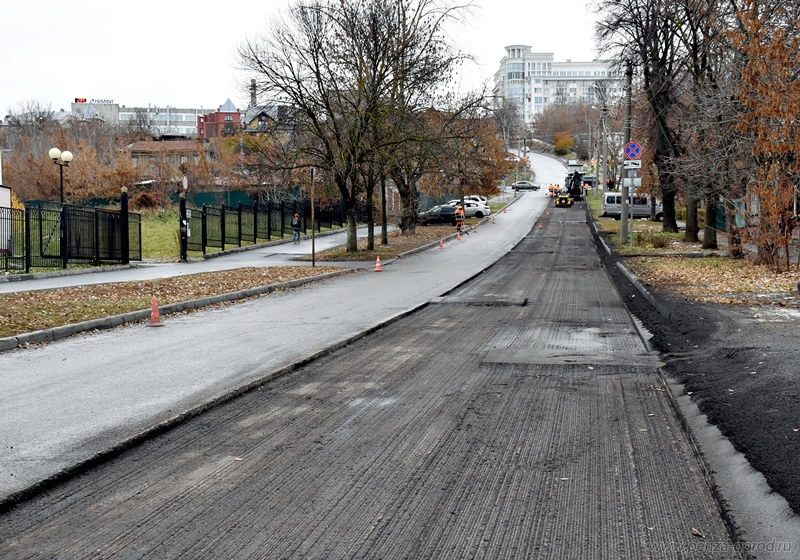 В Пензе стартовал ремонт дороги на улице Красной