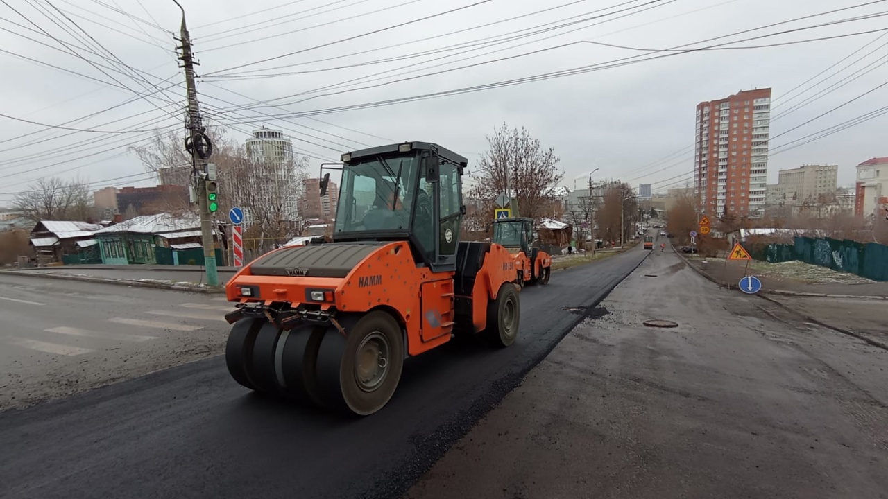 В Пензе завершили ремонт дороги на улице Красной