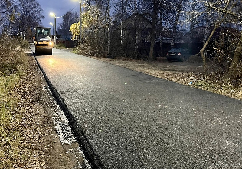 В Пензе завершен ремонт дороги по улице Кустодиева