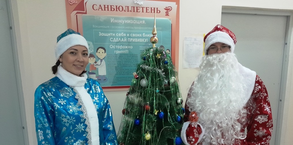 К детям в пензенской туберкулезной больнице пришли Дед Мороз и Снегурочка