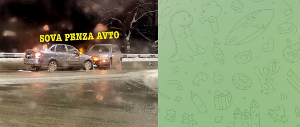 В Пензе на Ахунском переезде две легковушки столкнулись «лбами»