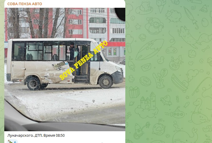 В Пензе жертвой утреннего ДТП на Луначарского стала маршрутка