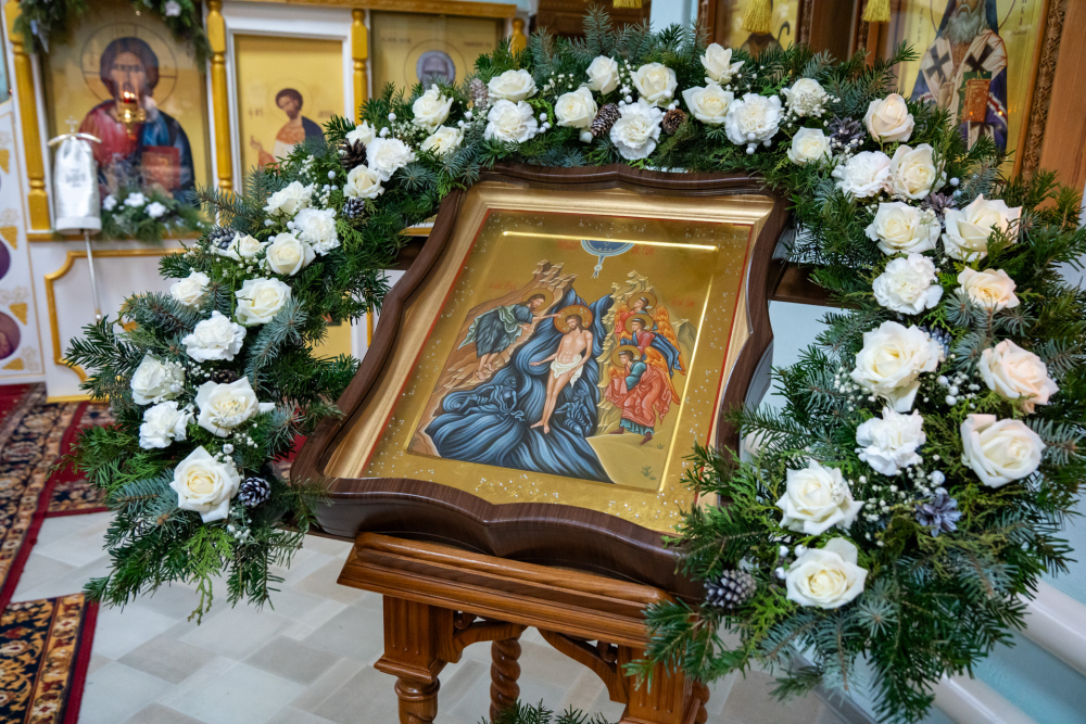 В Спасском кафедральном соборе прошли торжества по случаю Крещения Господня