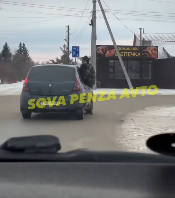Соцсети помогли наказать пензенского водителя, чьи пассажиры «катались» на окнах