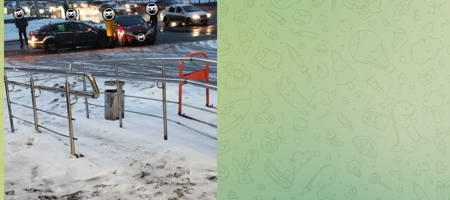 В Пензе на проспекте Победы столкнулись две легковушки