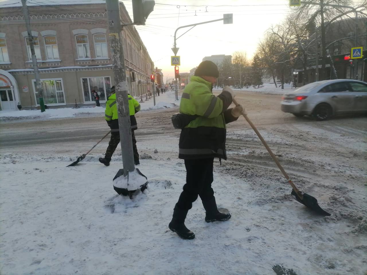 Пензавтодор борется с последствиями снегопада