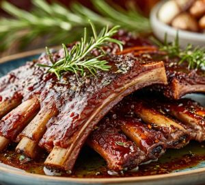 Каре ягненка с розмарином и чесноком