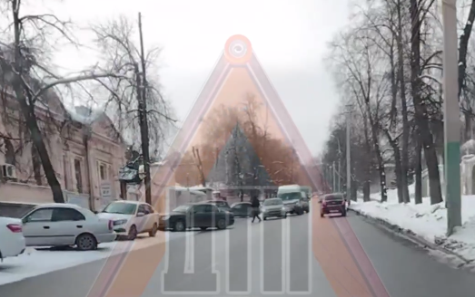 ДТП с участием маршрутки на улице Лермонтова в Пензе создало пробку