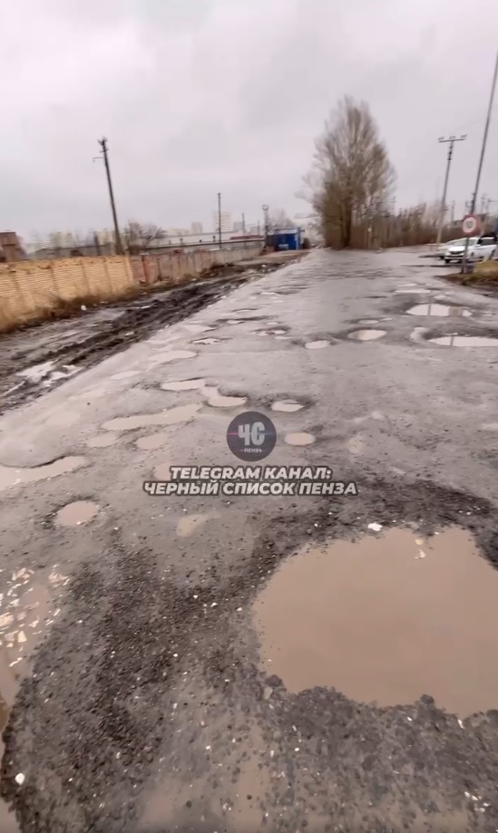 Пензенцы сравнили дорогу в Терновке с последствиями бомбежки