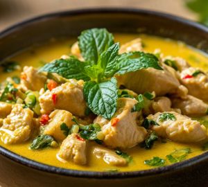 Зеленый карри с курицей от нутрициолога Елены Дзюбак