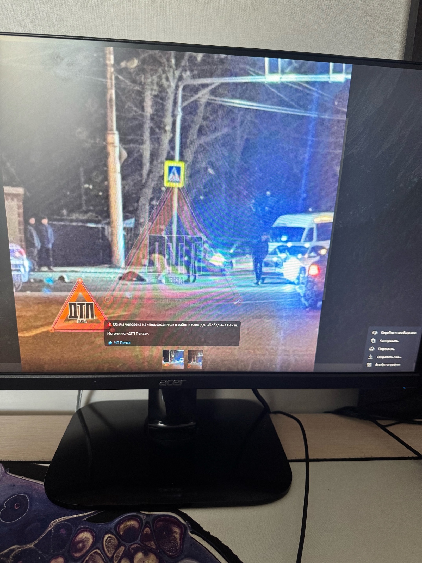 В Пензе у площади Победы сбили пешехода на нерегулируемом переходе