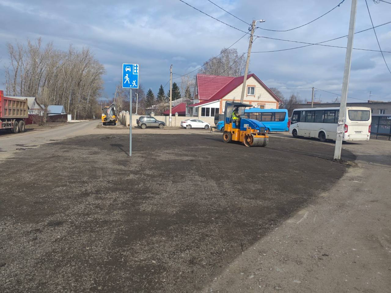 В Пензе благоустроили конечную остановку маршрута №25