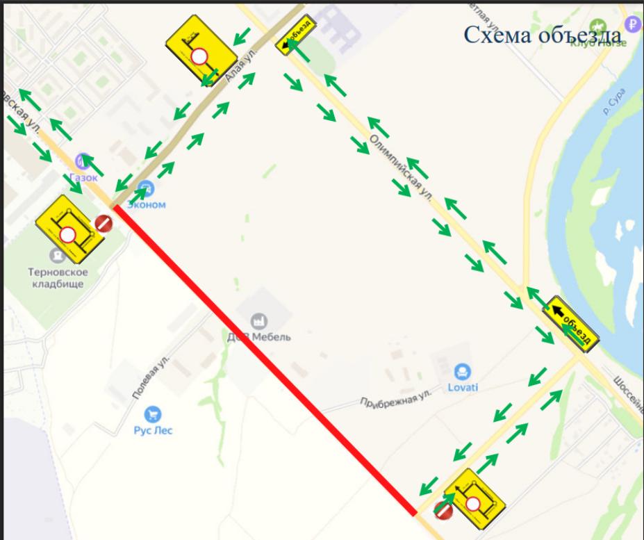 Изменена схема движения на трассе Пенза – Шемышейка – Лопатино