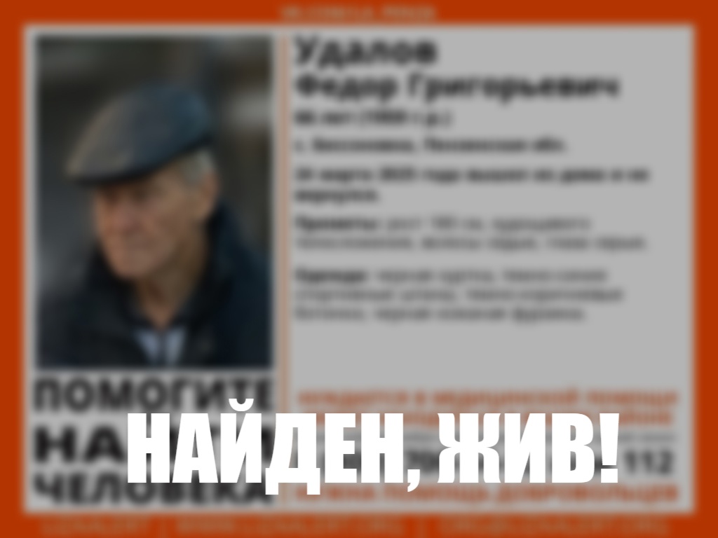 В Бессоновском районе завершили поиски 66-летнего пенсионера