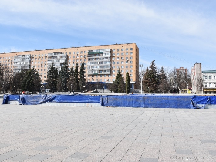 Как в Пензе идет расконсервация светомузыкального фонтана