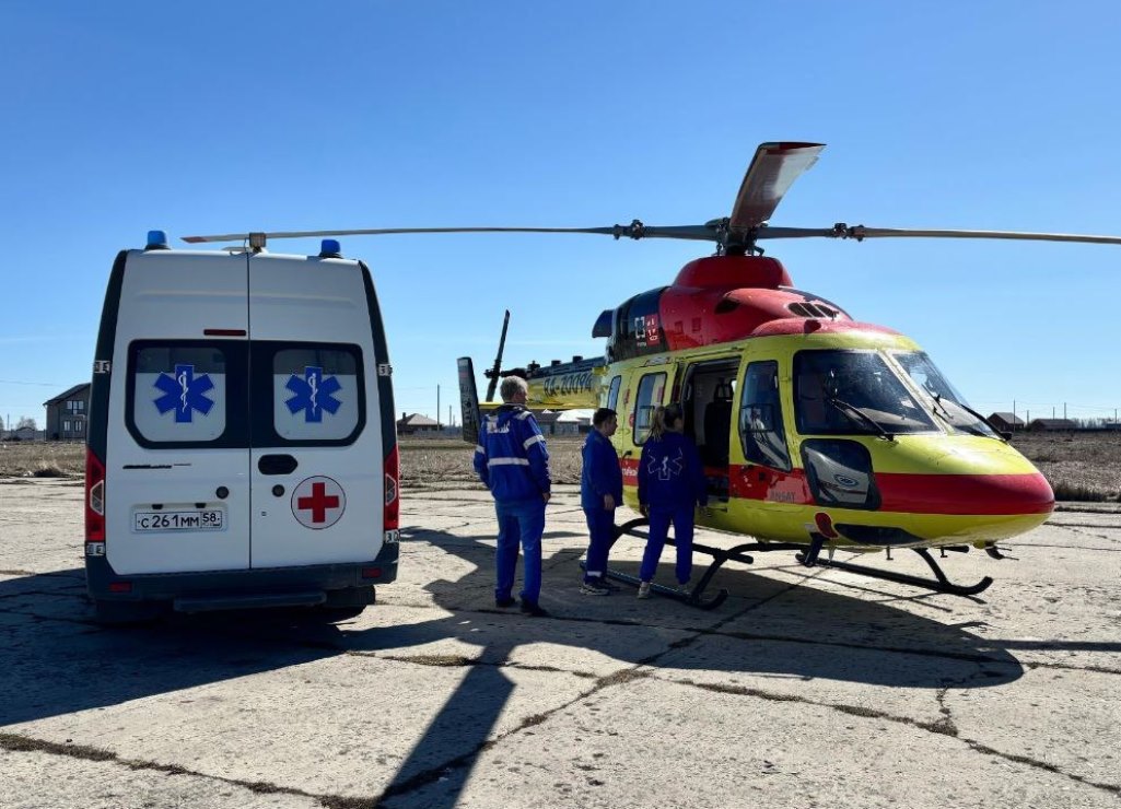 Санавиация Пензы спасла двух пациентов из Кузнецка и одного из Сердобска
