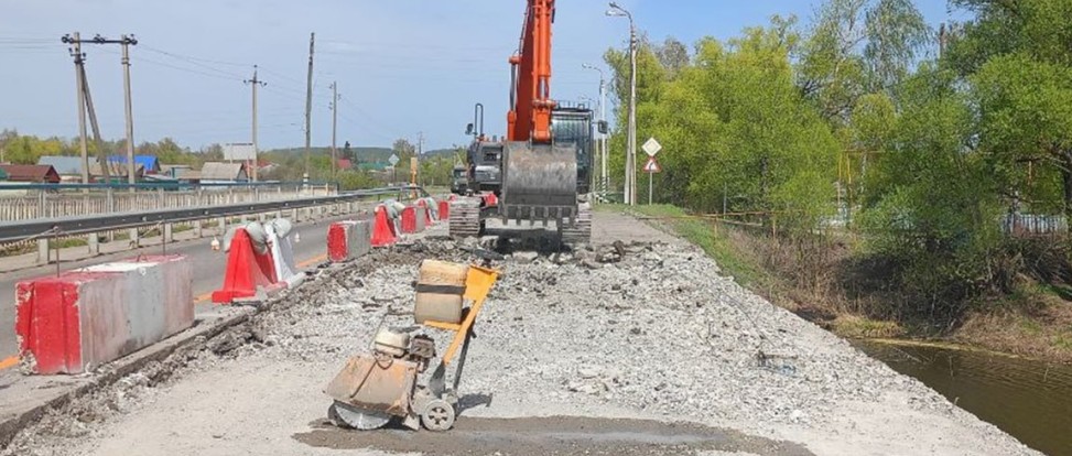 Начался ремонт моста через реку Нор-Ломовка в Нижнеломовском районе