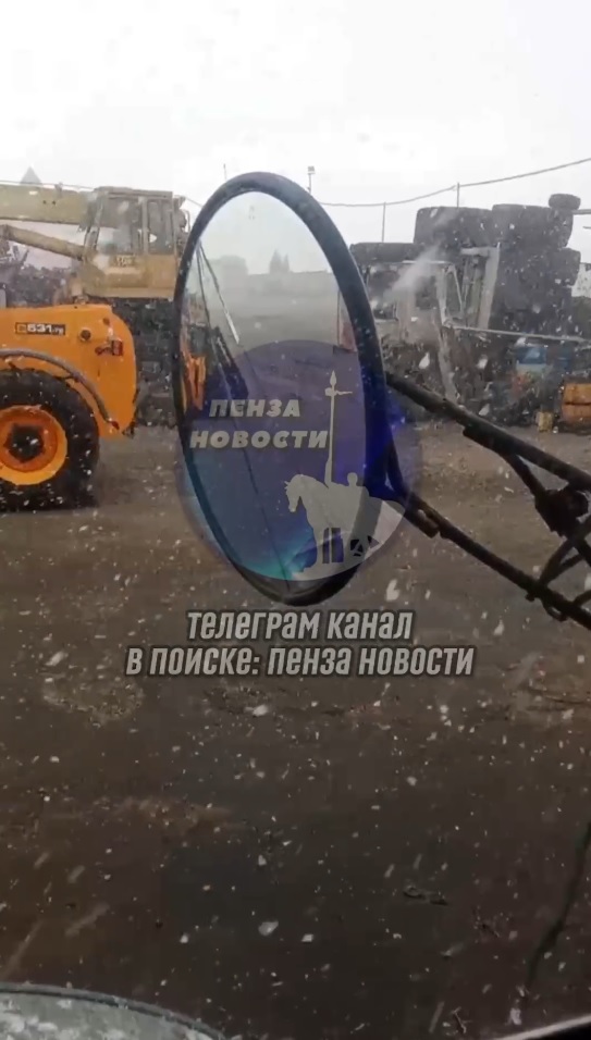 В Пензенской области 28 апреля продолжается снегопад