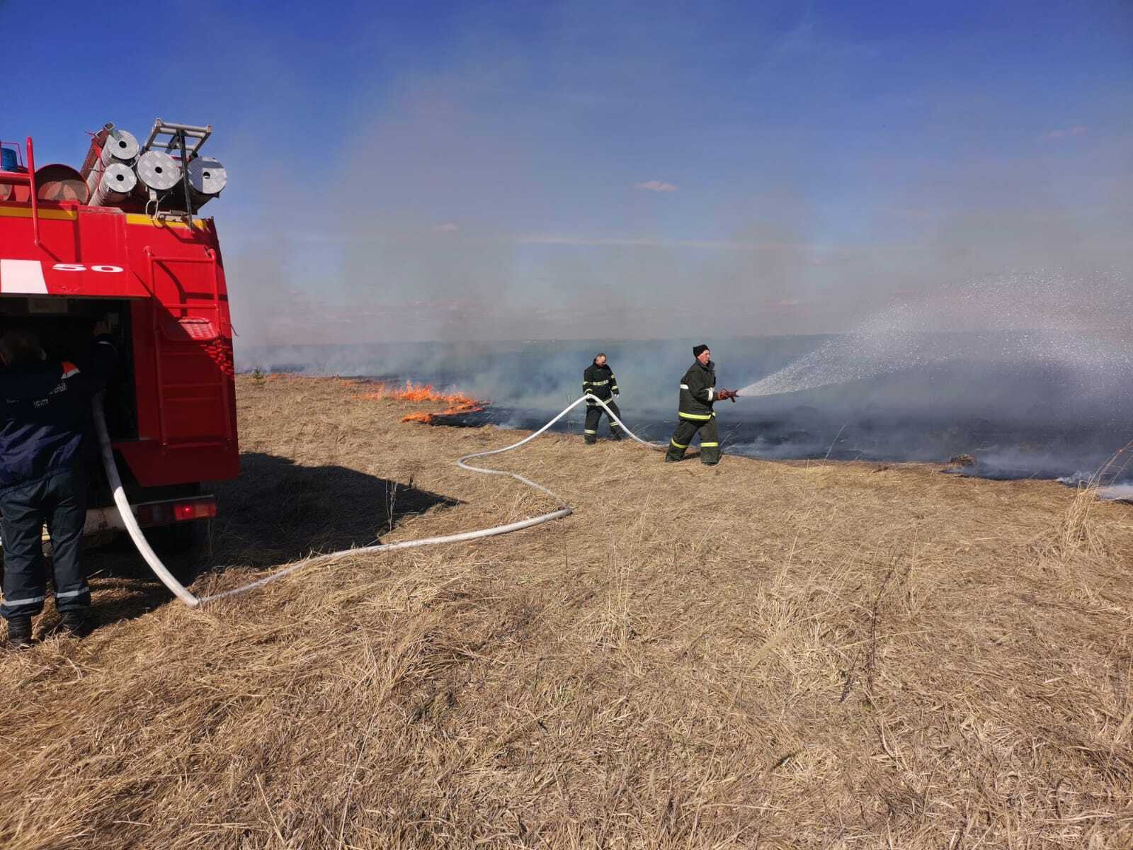 900 квадратных метров сухой травы горело в Пензенском районе