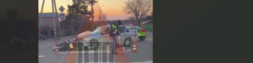 В Пензе мотоциклист разогнался и вылетел из седла