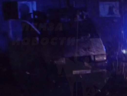 «Газель» со специями вспыхнула на Одесской в Пензе