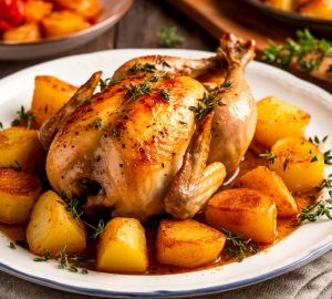 Курица "Прованс" с картофелем дофинуа